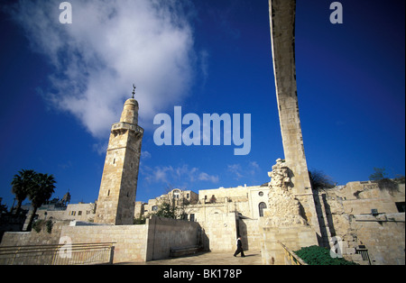 Gerusalemme, città vecchia, rovine Foto Stock