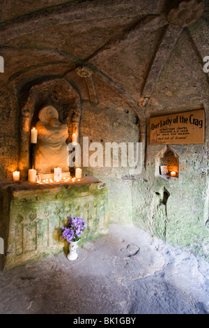 La Cappella della Madonna della rupe Knaresborough Yorkshire Inghilterra Foto Stock