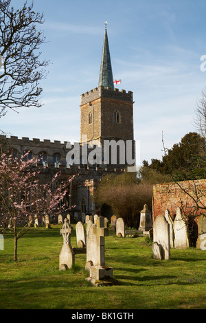 Gran Bretagna Inghilterra Suffolk Essex confini Nayland Villaggio Chiesa di St James Foto Stock