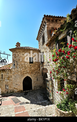 Eze Village, Costa Azzurra, Francia. Foto Stock