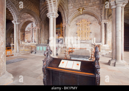 Beda il Venerabile la tomba nella Cattedrale di Durham Foto Stock