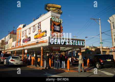 Geno's bistecche nel Sud Philadelphia quartiere in Philadelphia, PA Foto Stock