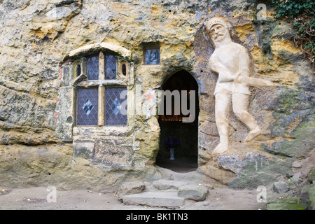 La Cappella della Madonna della rupe Knaresborough Yorkshire Inghilterra Foto Stock