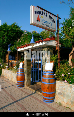 Taverna Lassi, Cefalonia, Grecia Foto Stock