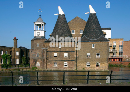 Tre mulini, Lea Valley, Londra Foto Stock