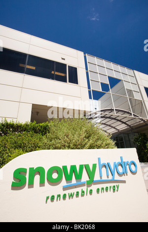 Snowy Hydro edifici di Cooma Aeroporto, Australia. Foto Stock