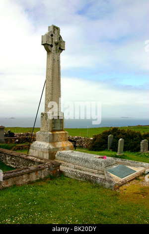 Flora MacDonald's Memorial, Kilmuir cimitero, Skye, Highland, Scozia. Foto Stock