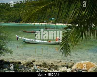 Lunga coda di barche in insalata era Koh Phangan Thailandia Foto Stock