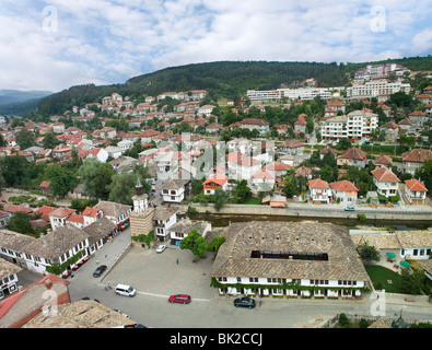 Vista aerea di Tryavna. Foto Stock