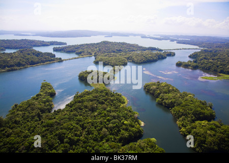 Il Lago di Gatun vicino al Canale di Panama, Panama America Centrale Foto Stock