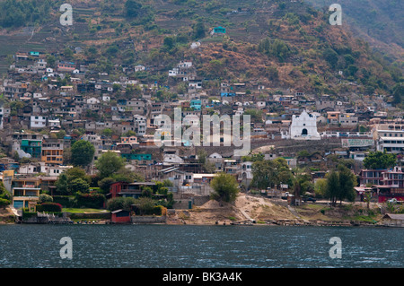 San Antonio Palopo, lago Atitlan, Guatemala, America Centrale Foto Stock