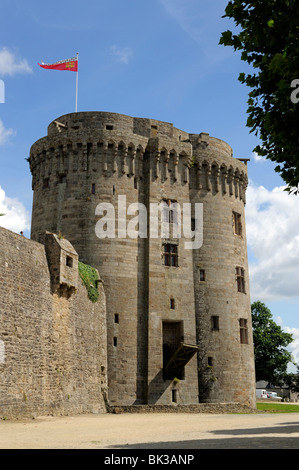 Castello della duchessa Anna, Dinan, Cotes-d'Armor, Brittany (Bretagne), Francia, Europa Foto Stock