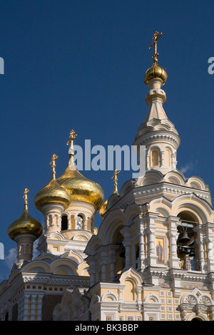 Alexander Nevski chiesa, Yalta, Crimea, Ucraina, Europa Foto Stock