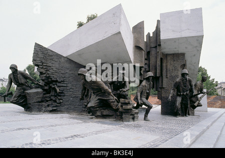 Monumento alla insurrezione di Varsavia del 1944, Krasinski Square, Varsavia, Polonia Foto Stock