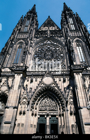 Cattedrale di San Vito, Praga, Repubblica Ceca Foto Stock