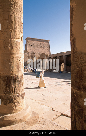 Tempio di Iside a Philae, Egitto Foto Stock