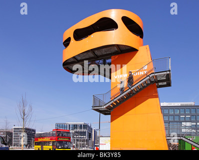 Punto di vista, HafenCity di Amburgo, Germania settentrionale Foto Stock