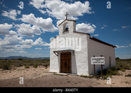 Missione Maria Calera Balmorhea restaurato da La Calera Foundation Reeves County Texas USA Foto Stock