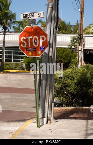Un Americano di stop. Foto Stock