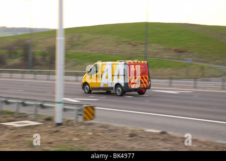 AA van sulla M62 Foto Stock