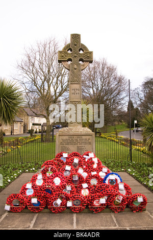 Il Memoriale di guerra nel villaggio di Washington, Tyne and Wear, Inghilterra. Foto Stock