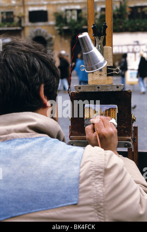 Artista in Piazza Navona, Roma, Italia Foto Stock