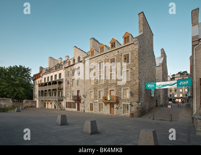 Vista del Petit Champlain nella Vecchia Quebec, Canada Foto Stock