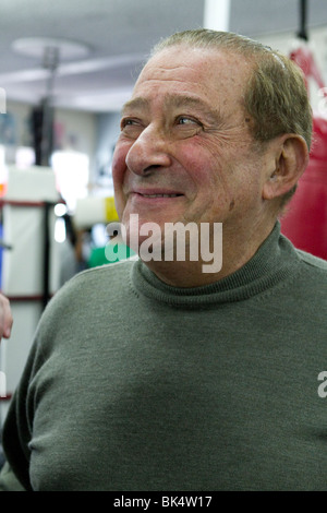 Bob Arum Rank Della Parte superiore di promotore di inscatolamento al Wild Card palestra al Media Day, Marzo 2010 Foto Stock