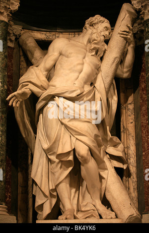 La scultura di San Andrea in San Giovanni in Laterano la chiesa di Roma, Lazio, l'Italia, Europa Foto Stock