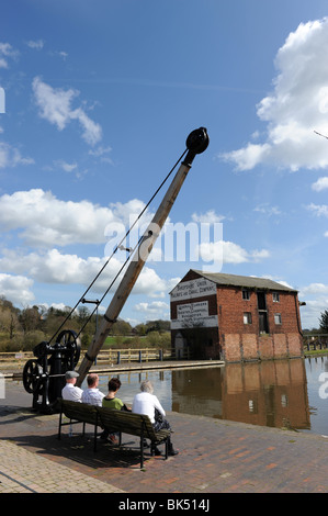 La Canal Wharf a Ellesmere in nord Shropshire Regno Unito Foto Stock
