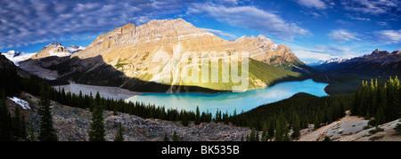 Peyto Lake, il Parco Nazionale di Banff, Alberta, Canada Foto Stock