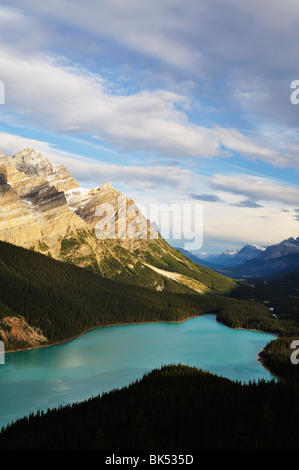 Peyto Lake, il Parco Nazionale di Banff, Alberta, Canada Foto Stock