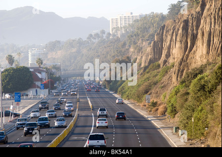 Autostrada, Santa Monica, nella contea di Los Angeles, California, Stati Uniti d'America Foto Stock