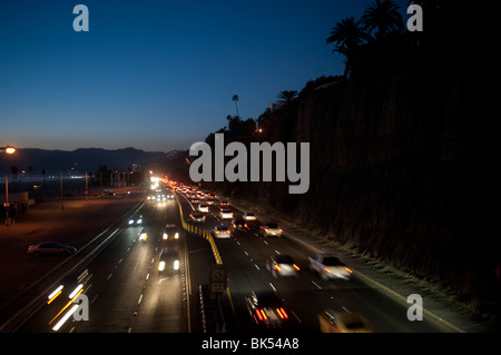 Autostrada, Santa Monica, nella contea di Los Angeles, California, Stati Uniti d'America Foto Stock