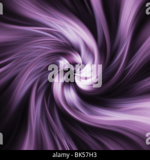 Un viola scuro vortice astratto, vortice formato Foto Stock