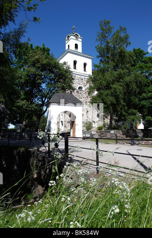 Pietra storica chiesa di Santa Croce, Rauma, Sito Patrimonio Mondiale dell'UNESCO, Satakunta, Finlandia e Scandinavia, Europa Foto Stock