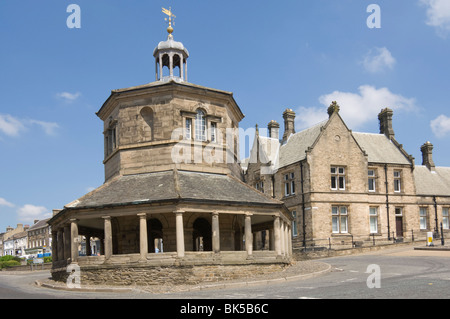 Il mercato Croce, Barnard Castle, nella contea di Durham, England, Regno Unito, Europa Foto Stock
