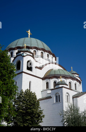 Di San Sava cattedrale, la più grande cattedrale ortodossa nel mondo, Belgrado, Serbia, Europa Foto Stock