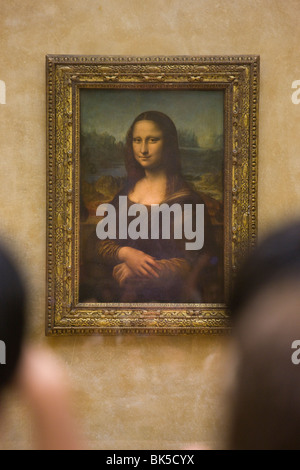Dipinto La Gioconda di Leonardo da Vinci, il museo del Louvre, Parigi, Francia Foto Stock