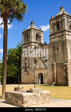 Missione Concepcion, San Antonio, Texas, Stati Uniti d'America, America del Nord Foto Stock