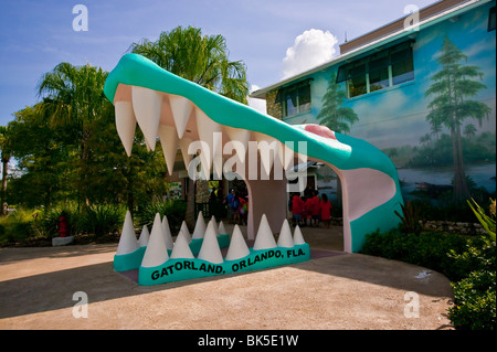 Ingresso a Gatorland florida usa Foto Stock