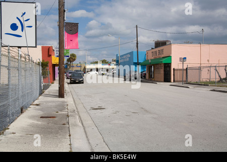 Segno che denota la Collezione Margulies Wynwood Art District, Miami Florida Foto Stock