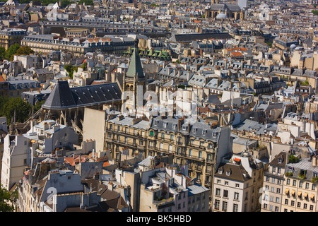 Vista in elevazione degli edifici, Parigi, Francia Foto Stock