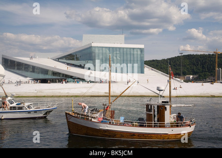 Opera House di Oslo, Norvegia, Scandinavia, Europa Foto Stock