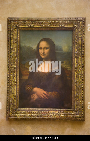 Dipinto La Gioconda di Leonardo da Vinci, il museo del Louvre, Parigi, Francia Foto Stock