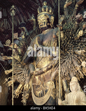 Tempio Toshodaiji fondata nel 759 dai cinesi prete buddista Ganjin, Nara, Sito Patrimonio Mondiale dell'UNESCO, Giappone, Asia Foto Stock