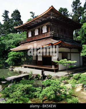 Ginkakuji, il Padiglione di Argento, è un tempio Zen costruito nel 1482, Kyoto, Sito Patrimonio Mondiale dell'UNESCO, Giappone, Asia Foto Stock