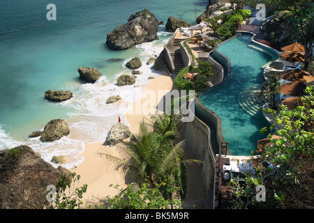 Cliff piscina presso l'Ayana Resort & Spa Bali, Indonesia, Asia sud-orientale, Asia Foto Stock