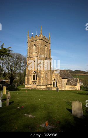 Chiesa parrocchiale di San Pietro e San Paolo, Charlton Horethorne, Somerset, Regno Unito. Marzo 2009 Foto Stock