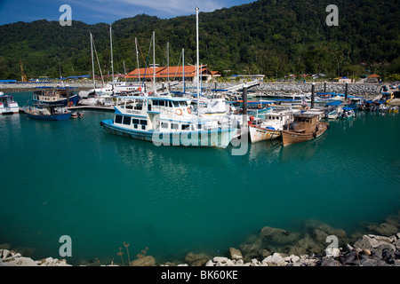 Isola di Tioman Marina barche malaysia Foto Stock